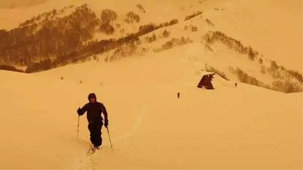 Avrupa'da sarı kar endişe yarattı! Yüzlerce kişi Meteoroloji'yi arayıp 