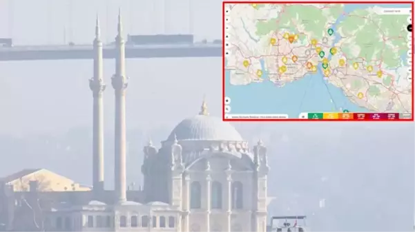 İstanbul'da korkutan görüntü! Hava kirliliği Sultangazi, Aksaray, Esenler, Bağcılar ve Kadıköy'de 