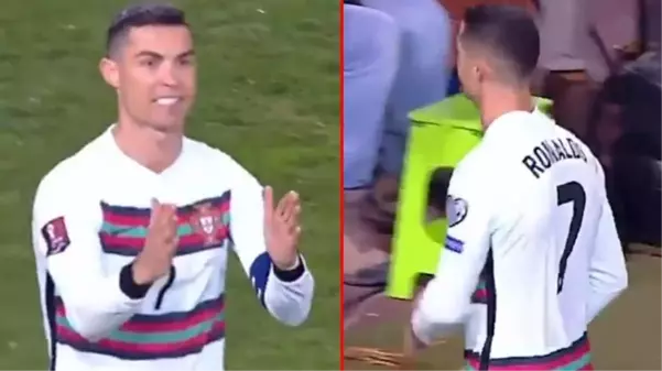 Çizgiyi geçen top gol sayılmadı, Ronaldo çılgına döndü! Maç bitmeden sahayı terk etti