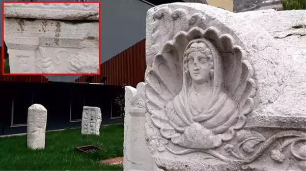 Medusa kabartmalı lahit, üzerinde yazan beddualı mesaja rağmen soyulmuş