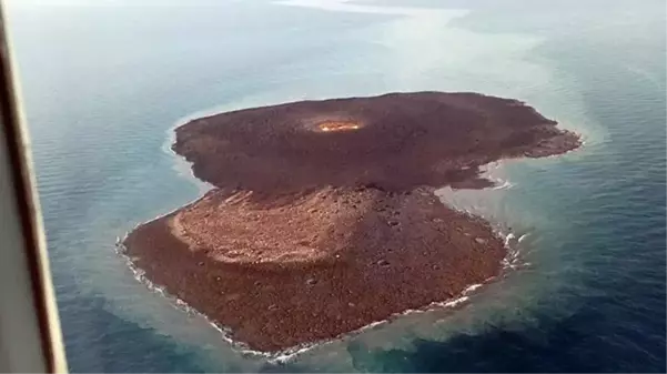 Hazar Denizi'ndeki şiddetli patlamanın gerçekleştiği çamur volkanı görüntülendi