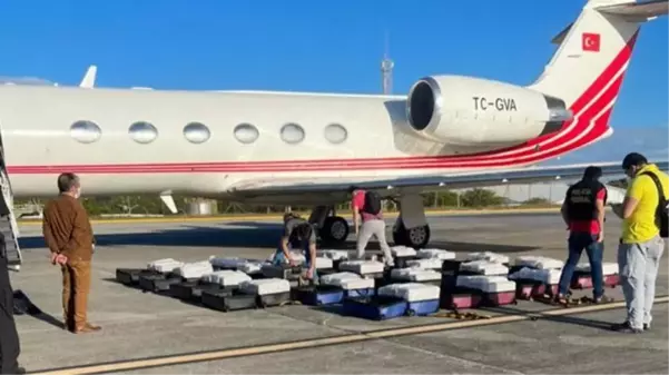 Brezilya polisi Türk uçağında yüzlerce kilo uyuşturucu ele geçirdi! Pilotlar ve hostes gözaltında