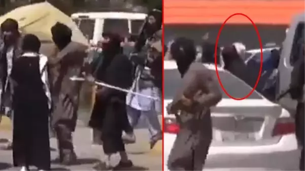 Taliban'ın başkent Kabil sokaklarındaki protestocu kadınları kırbaçladıkları görüntüler ortaya çıktı