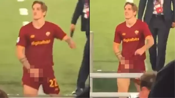 İtalyan derbisinde büyük skandal! Nicolo Zaniolo'nun cinsel organını tutarak yaptığı hareket infial yarattı