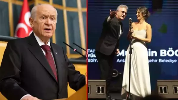 Nihal Yalçın'ın konuşması sırasında yaptığı mimiklerle tepki çeken Tamer Karadağlı'ya Bahçeli'den destek