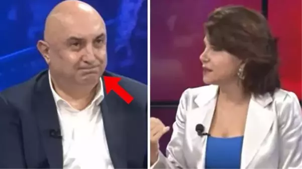 Sedef Kabaş'ın Cumhurbaşkanı Erdoğan'a hakaret ettiği programa CHP'li Özkoç'un yüz ifadesi damga vurdu