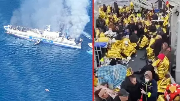 Felaketi yaşadılar! Yunanistan'da yangın çıkan feribottaki 1'i Türk 14 kişi kayıp