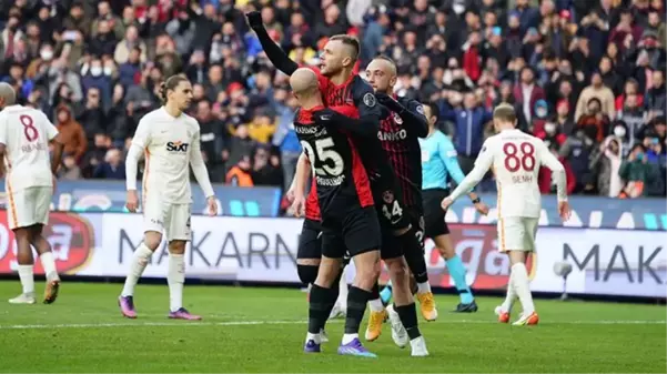 Galatasaray, Gaziantep'e deplasmanda 3-1'lik skorla mağlup oldu