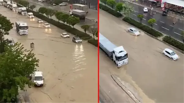 Ankara'da sağanak yağış sonrası yolları su bastı, vatandaşlar zor anlar yaşadı