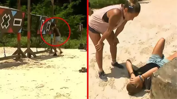 Survivor'da sinirler gerildi! Dokunulmazlık oyununda sayı kaybeden Nisa, parkura kafa attı