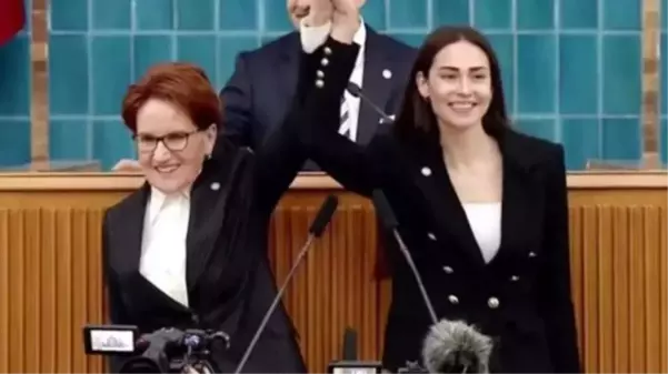 Milli tekvandocu İrem Yaman, İYİ Parti'ye katıldı! Rozetini bizzat Meral Akşener taktı