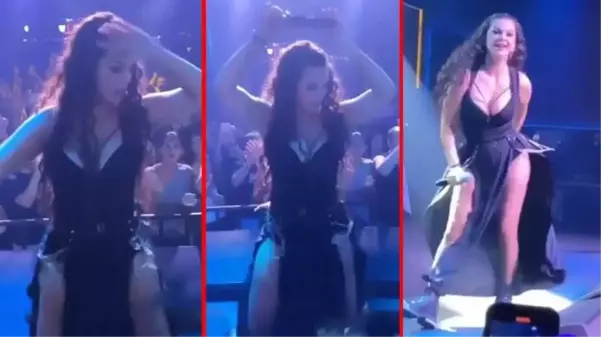 Şarkıcı Nez, konserinde kalça dansı yaparken kendinden geçti