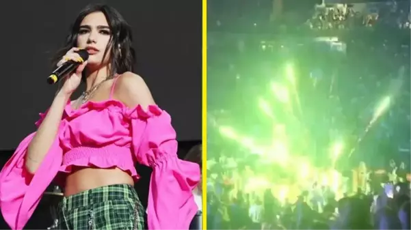 Dua Lipa konserinde havai fişek paniği: 3 yaralı