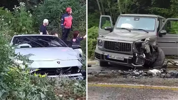 Yayla yolunda milyonluk kaza! İki lüks araç çarpıştı, 3 kişi yaralandı