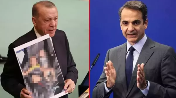 Erdoğan'ın kürsüden gösterdiği fotoğraf Miçotakis'i rahatsız etti: Kendisine yanıtımı cuma günü vereceğim