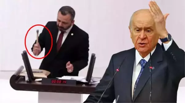 Bahçeli'den Meclis'te telefon kıran CHP'li vekile tepki: Çekiç suç unsuru değil midir, kalaşnikoftan ne farkı vardır?