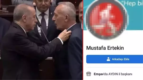 Aman Erdoğan görmesin! Rozetini bizzat taktığı eski CHP'linin profilinde unuttuğu fotoğraf bomba