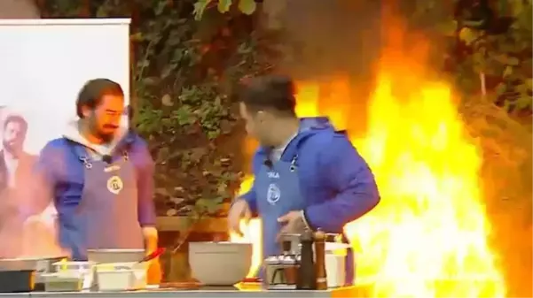 MasterChef Türkiye'nin çekiminde yangın çıktı! Yarışmacılar, alevlerin arasında kaldı