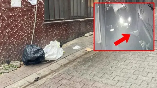 Akıl almaz olay! Çöp sandığı adamın üzerinden geçip yoluna devam etti