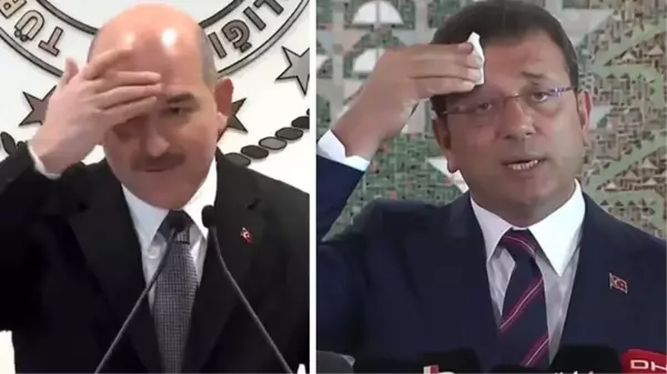 Bakan Soylu, basın toplantısında İmamoğlu'nun terlemesiyle dalga geçti