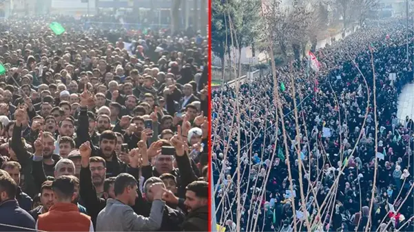 Batman'da binlerce vatandaş, İsveç'te Kur'an-ı Kerim'in yakılmasını protesto etti