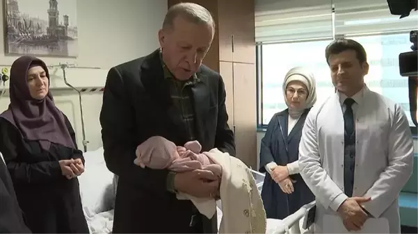 Cumhurbaşkanı Erdoğan, depremzedenin bebeğine 