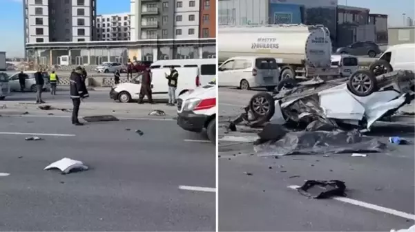 Başakşehir'de iki otomobil çarpıştı: 1 ölü, 2 yaralı