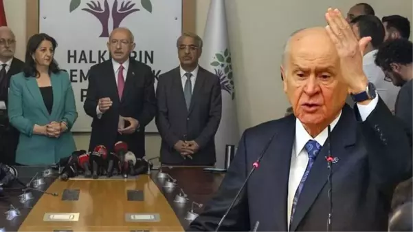 Nevruz mesajı paylaşan Bahçeli, HDP'yi ziyaret eden Kılıçdaroğlu'na yüklendi