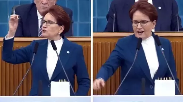 Kürsüye kurşunla çıkan Akşener, konuşmasının en coşkulu yerinde hepsini fırlattı