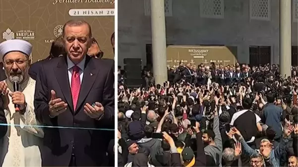 Restorasyonu tamamlanan Sultanahmet Camii yeniden ibadete açıldı