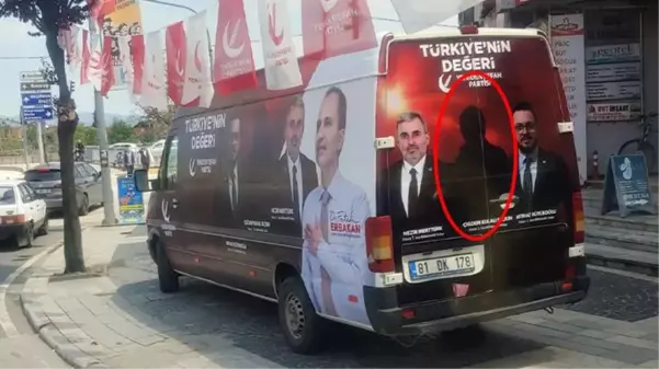 Yeniden Refah Partisi'nin seçim aracında kadın adayın yüzü karartıldı! Tepkiler sonrası açıklama geldi