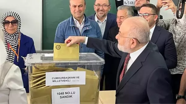 Saadet Partisi Genel Başkanı Karamollaoğlu oyunu Ankara'da kullandı