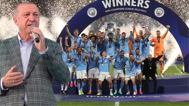 Cumhurbaşkanı Erdoğan'dan Şampiyonlar Ligi şampiyonu Manchester City'ye tebrik mesajı