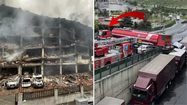 44 saat geçti, fabrika hala söndürülemedi! Üstüne üstlük yardıma giden su tankeri de kaza yaptı