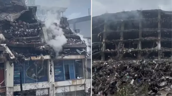 İstanbul'daki fabrika söndürülemiyor! Çalışmaların 4. gününde binadan hala dumanlar yükseliyor