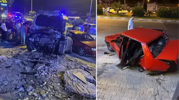 Mersin'de iki otomobil çarpıştı: 2 kişi öldü, 4 kişi yaralandı