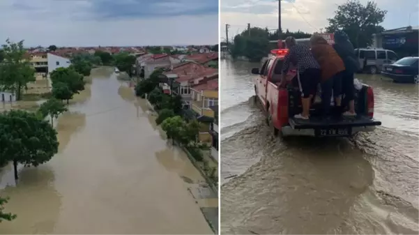 Tatil beldesi Erikli'yi de sel vurdu! Çok sayıda vatandaş su baskınları nedeniyle evlerinde mahsur kaldı