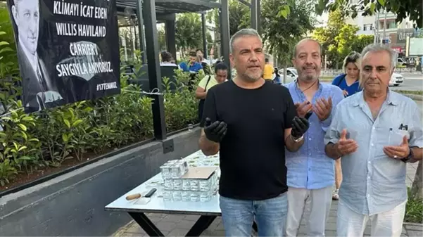 Adana'da klimayı icat eden ABD'li mühendisin anısına tatlı dağıtıldı