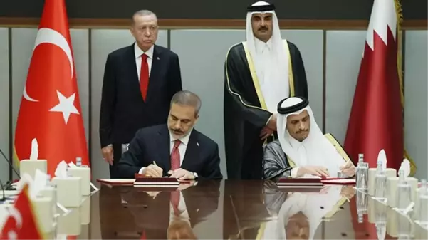 Cumhurbaşkanı Erdoğan ve Katar Emiri Al Thani görüşmesi tamamlandı, ortak bildiri imzalandı