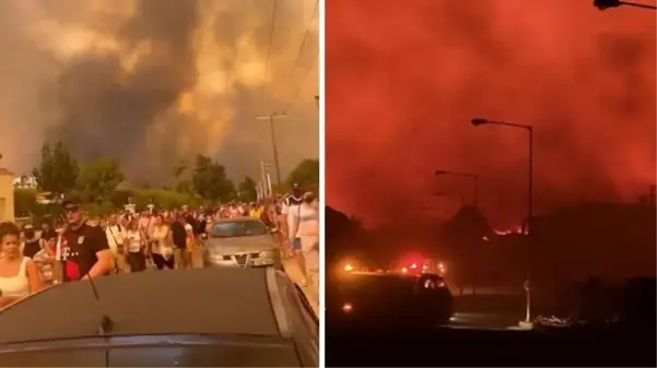 Son Dakika: 6 gündür alevlere teslim olan Rodos Adası'ndaki Türk vatandaşları tahliye edildi