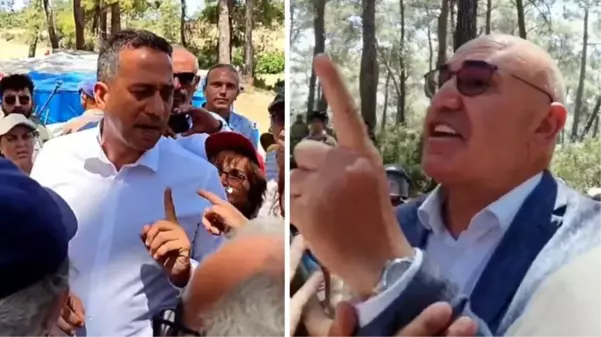 CHP'li Tanal ve Başarır, Akbelen'de çevrecilerle tartıştı: Sen AKP'nin provokatörüsün