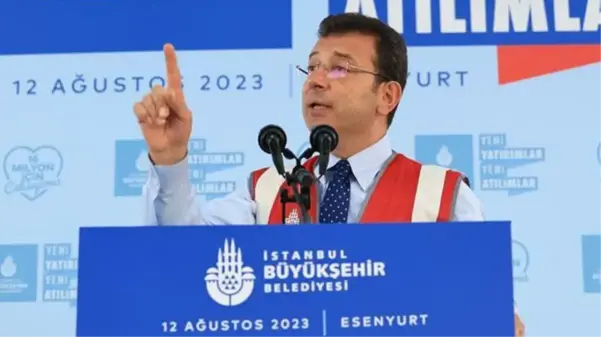 İmamoğlu ilçe için çıktığı kürsüde konuyu İstanbul'a bağladı: Milletin parasını çarçur edene asla geçit vermeyeceksiniz