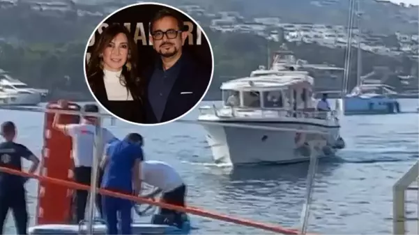 Ali Sabancı ve eşi Vuslat Doğan Sabancı'nın deniz kazası sonrası Bodrum'a getirilme anları görüntülendi