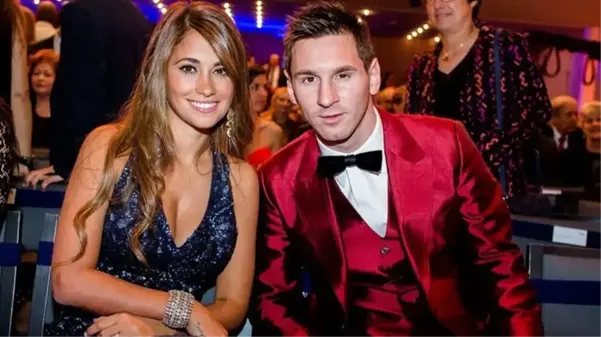 Fıkra gibi olay! Messi'nin eşi başka futbolcuya sarıldı