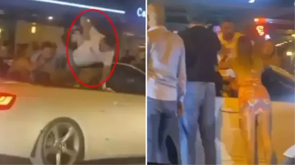 Yanlarındaki kadınlara laf attığı iddiasıyla lüks otomobildeki şahsı öldüresiye darp ettiler