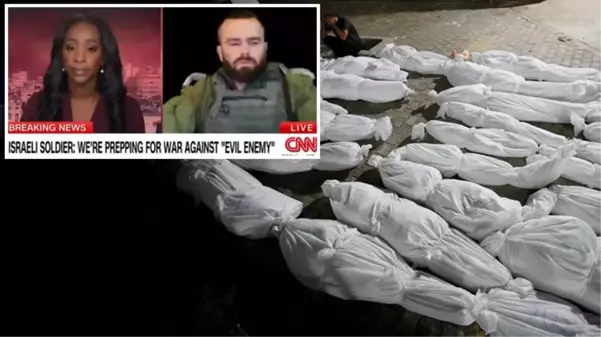 CNN yayınına bağlanan İsrailli subay: Savaş sadece Hamas'la değil, tüm sivillerle