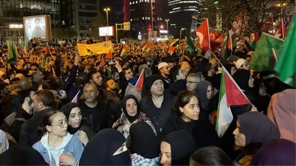 İsrail'in Gazze'deki hastane katliamı yurdun dört bir yanında protesto ediliyor