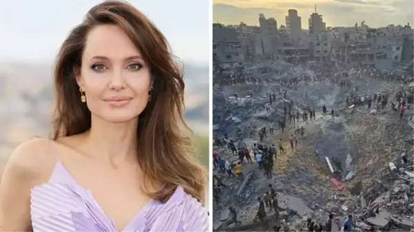 Angelina Jolie, Gazze'deki saldırıya tepki göstererek ateşkes çağrısında bulundu