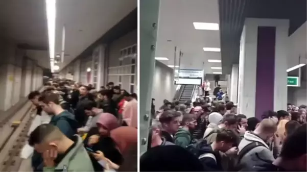 Başakşehir İkitelli Metrosu'nda teknik arıza nedeniyle seferler 1 saat yapılamadı