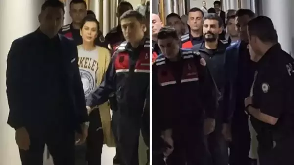 İkinci tutuklama kararını duyan Dilan Polat, adliye koridorunda eşine 